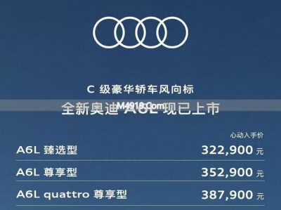 奥迪A6L直降10万！还能选装华为智驾