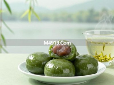 清明将至，杭州青团配龙井，尽显江南春天舌尖本味