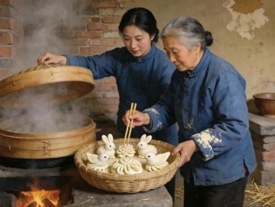 腊月传统年味 灶台飘香过年仪式感