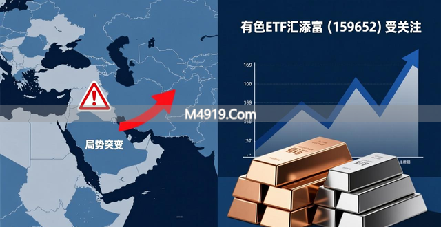 中东局势突变致金银价涨，有色ETF汇添富（159652）受关注