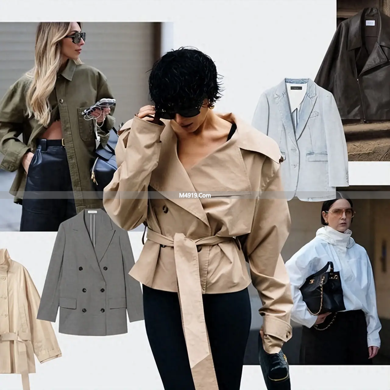 2026年春季外套流行趋势：中性风革新，皮夹克与短款风衣成热门