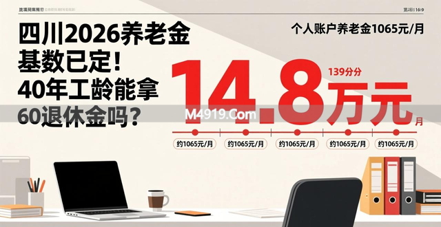 四川2026养老金基数已定！40年工龄能拿6000退休金吗？