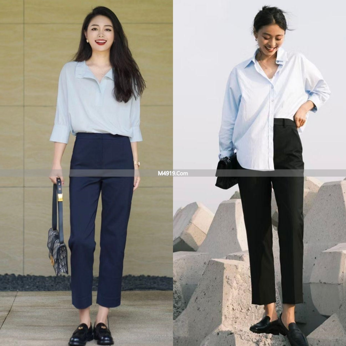 今年春天九分裤+乐福鞋才是王道，洋气显高又不累脚