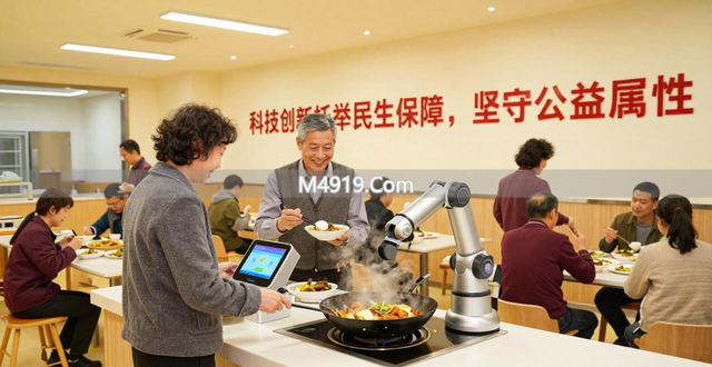 杭州社区食堂引入智能炒菜机器人，降本增效还契合健康理念