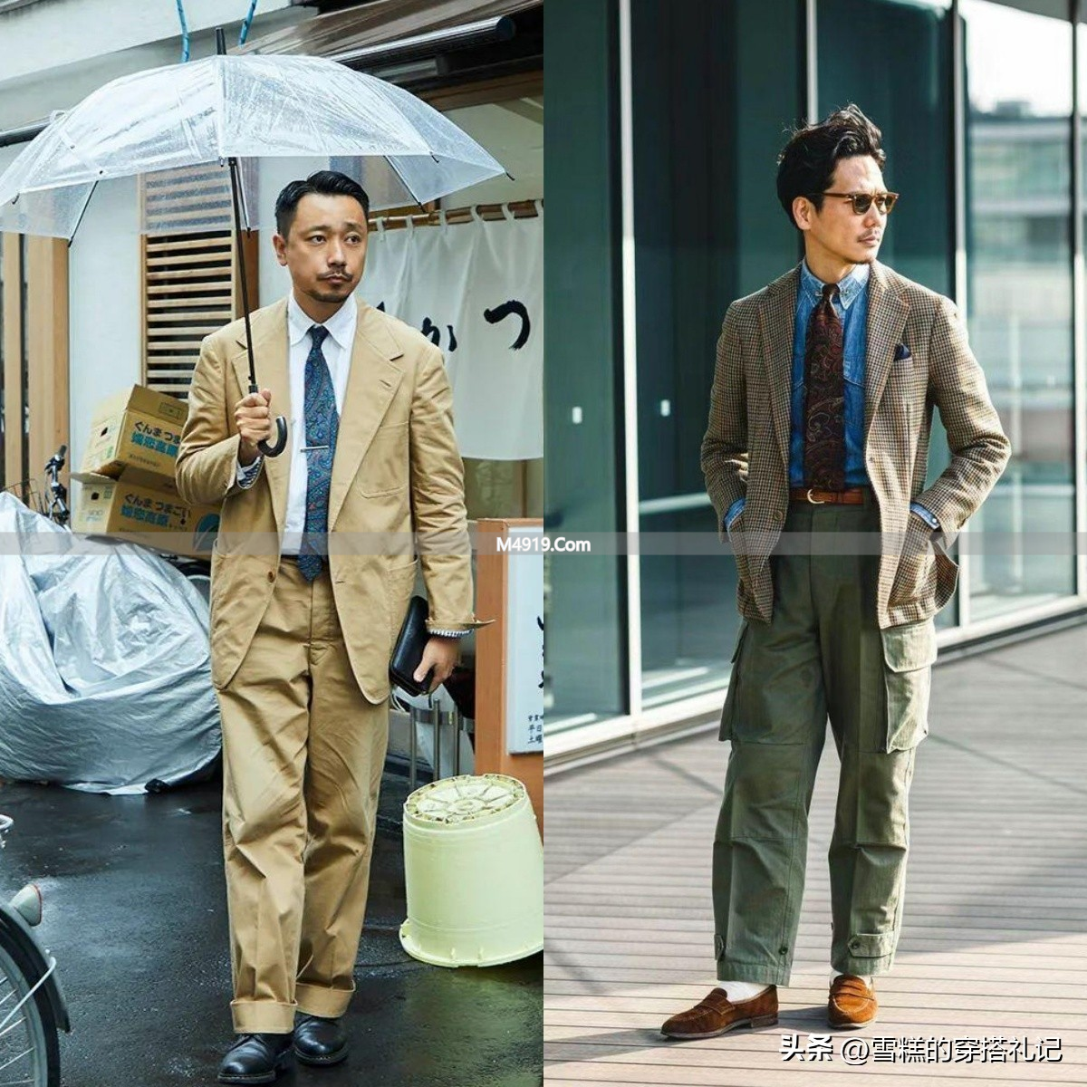 中国与日本男人颜值体态差别大？看日本中年大叔穿搭体态秘诀