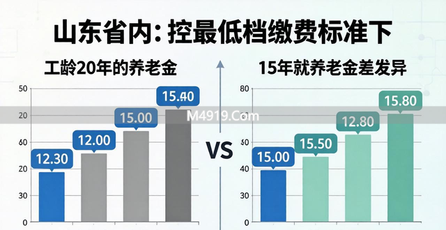 工龄20年比15年养老金多领多少？单位和灵活就业参保对比