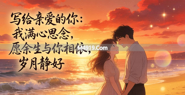 写给亲爱的你：我满心思念，愿余生与你相依，岁月静好