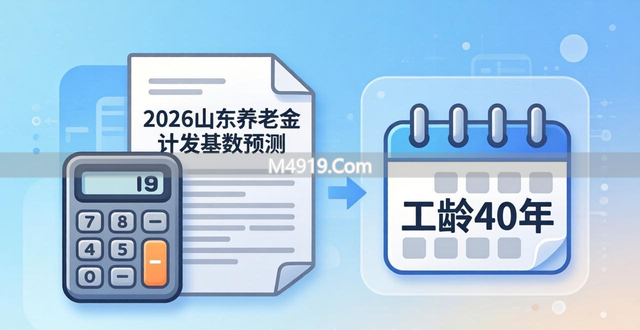 2026年山东养老金计发基数预测，工龄40年能领多少？