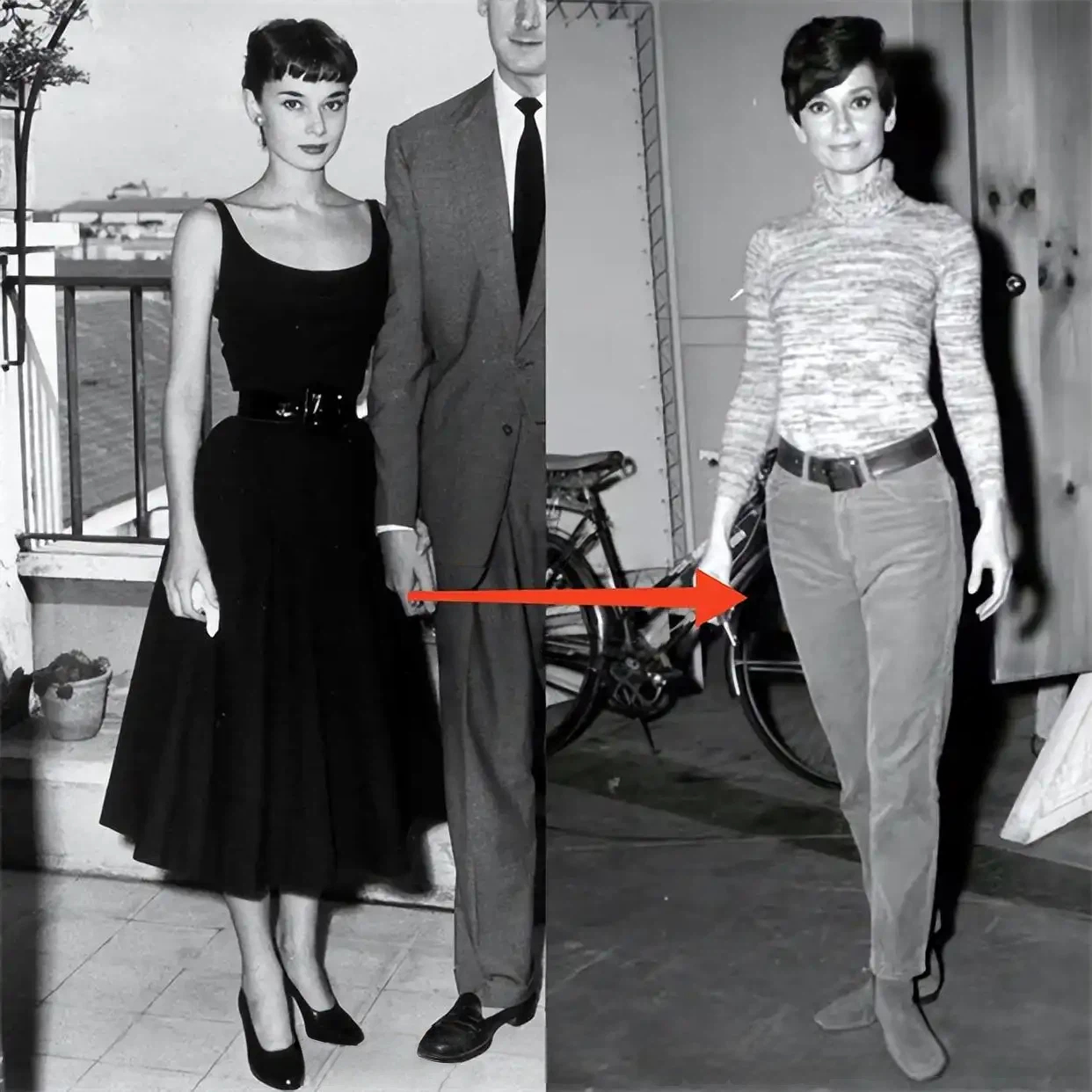 奥黛丽赫本晚年启示：女人老了，体态和穿搭比脸更重要