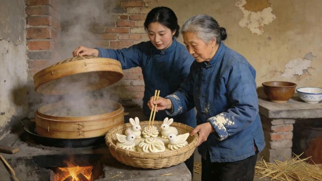 腊月传统年味 灶台飘香过年仪式感