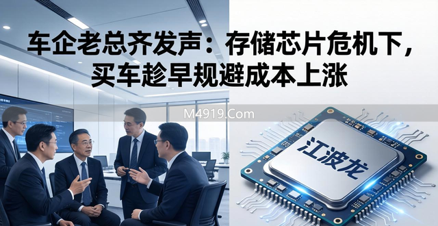 车企老总齐发声：存储芯片危机下，买车趁早规避成本上涨