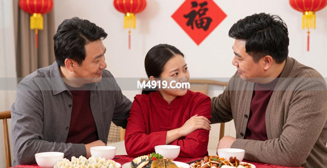 过年女子与俩姐夫举止亲密，大姐夫被压，网友：这合适吗？