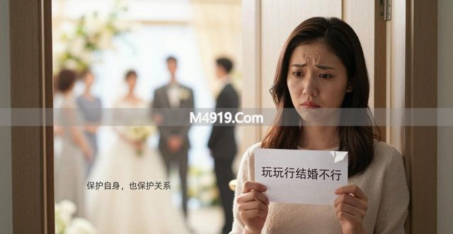 女人说玩玩行结婚不行是啥意思？咋办？