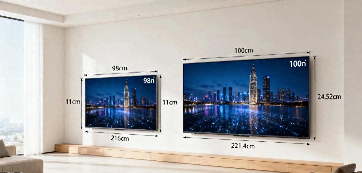 98寸与100寸电视对比：选哪个尺寸更好？别再乱选了