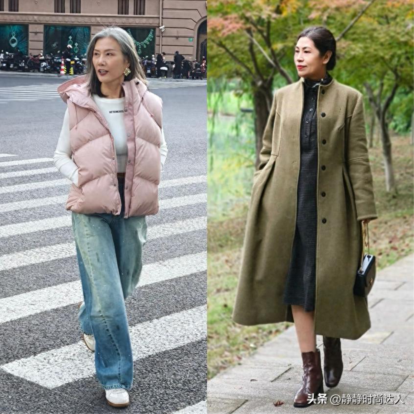 中年女性穿搭指南：上衣挺括下装宽松，藏肉又显优雅气质