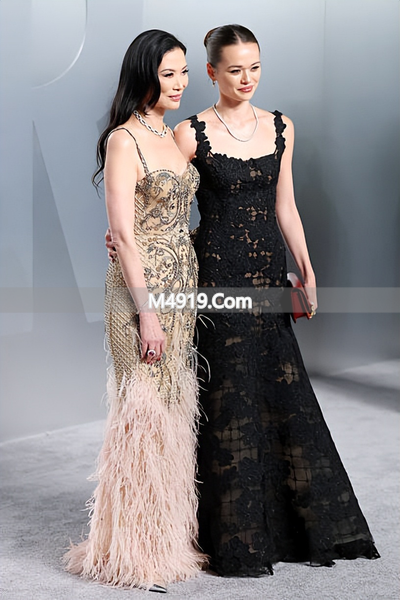 2026 年奥斯卡派对邓文迪母女惊艳亮相，造型吸睛