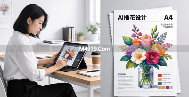 AI 助力插花主题设计，兼顾速度与便捷，提升宣传物料效率
