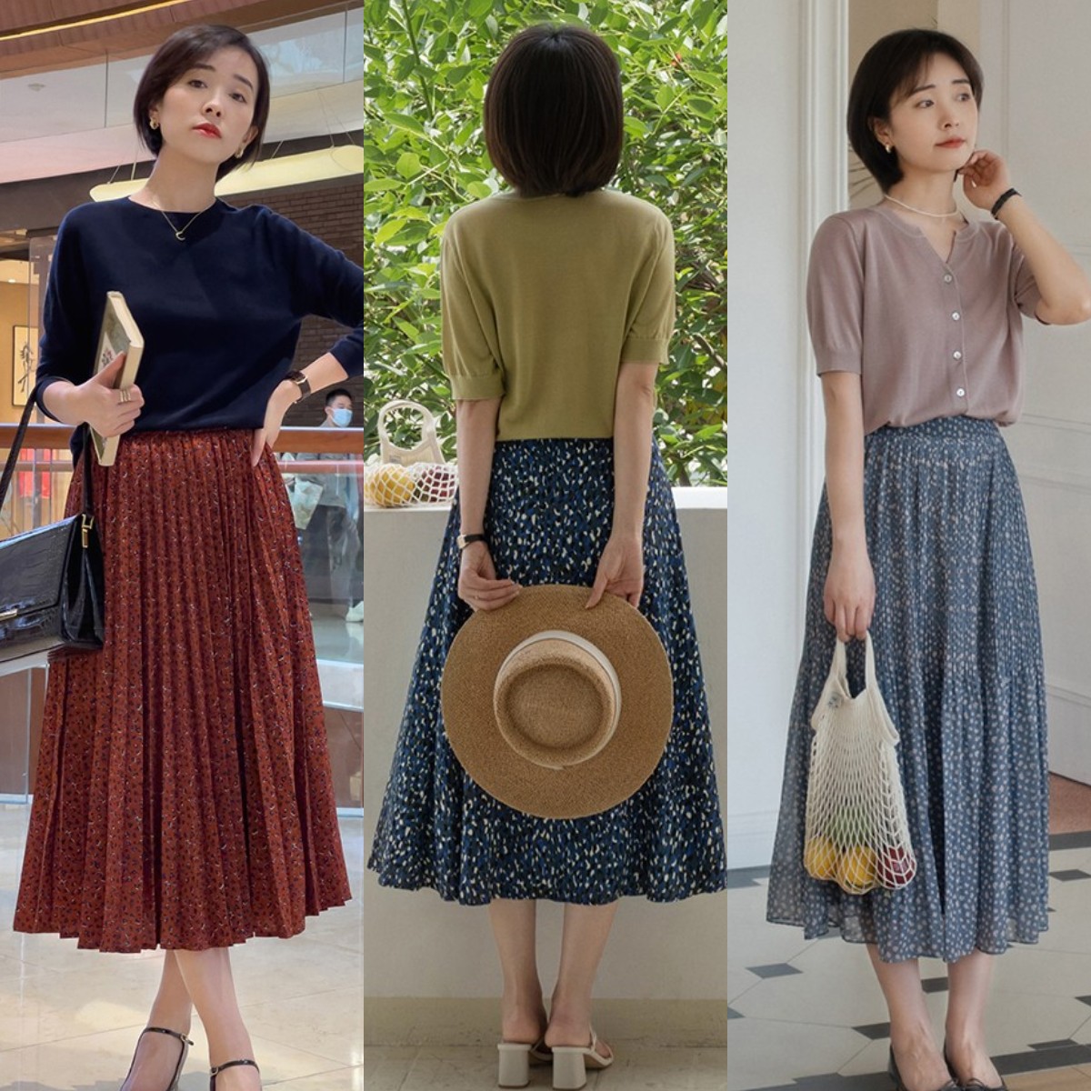 早春最省心搭配！毛衣+半身裙，中年女人这样穿太棒了